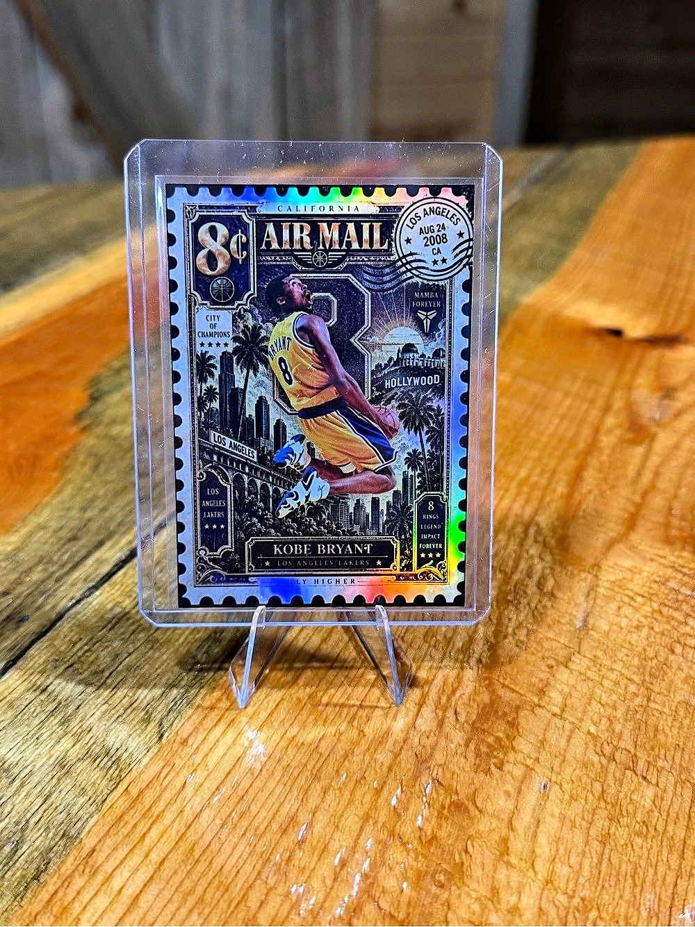 Kobe Bryant Los Angeles Lakers California Air Mail Custom Trading Card